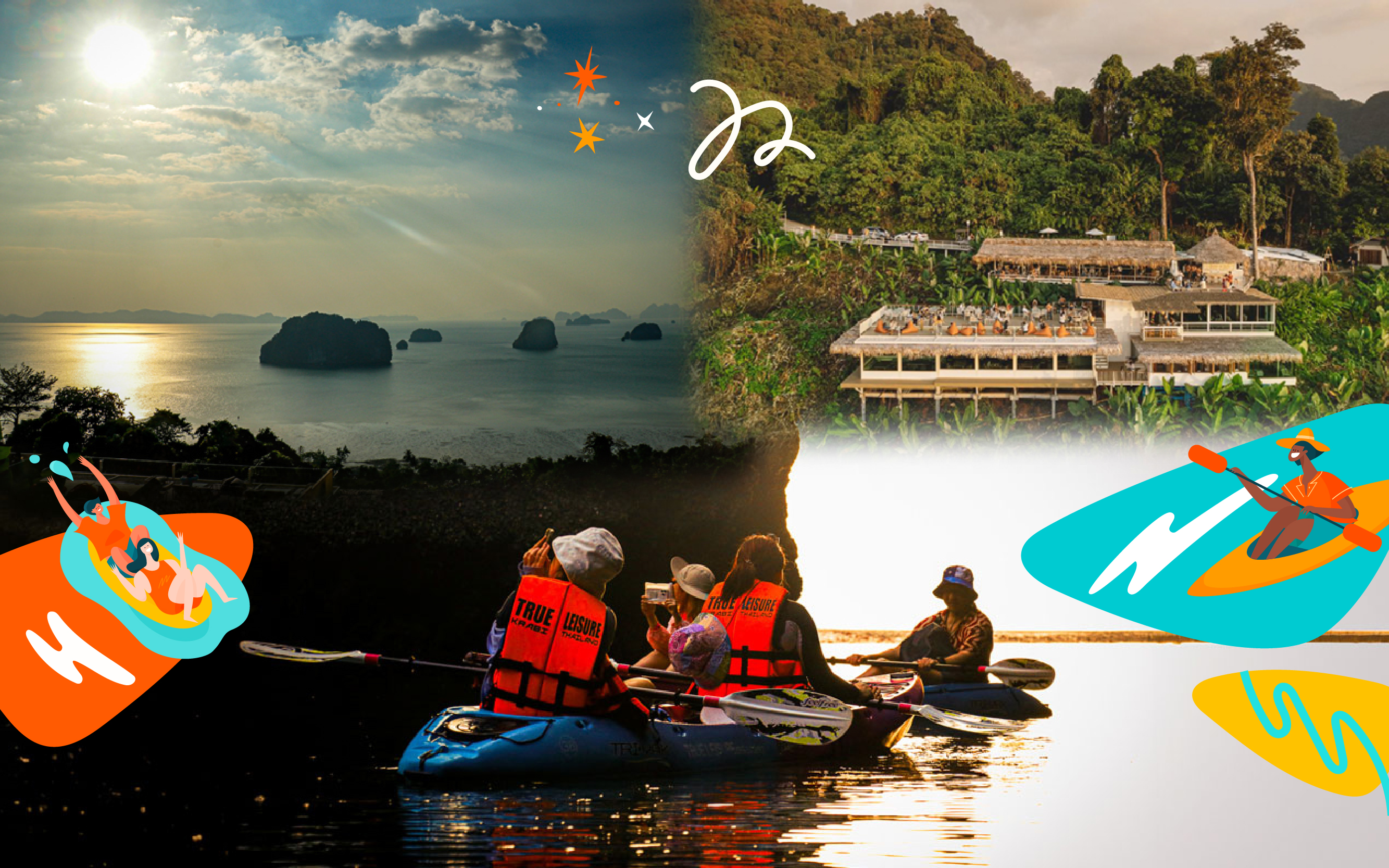 喀比：Ao Thalane 独木舟体验 + Khaothong Hill Café