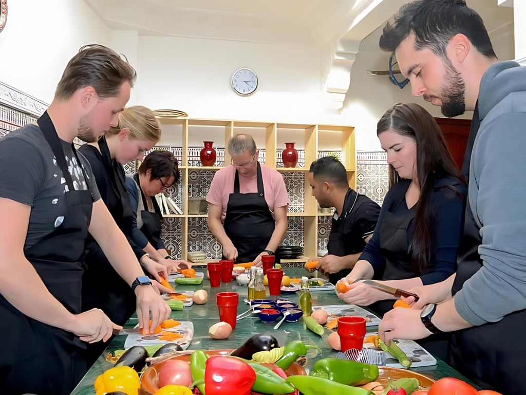 马拉喀什摩洛哥美食烹饪课