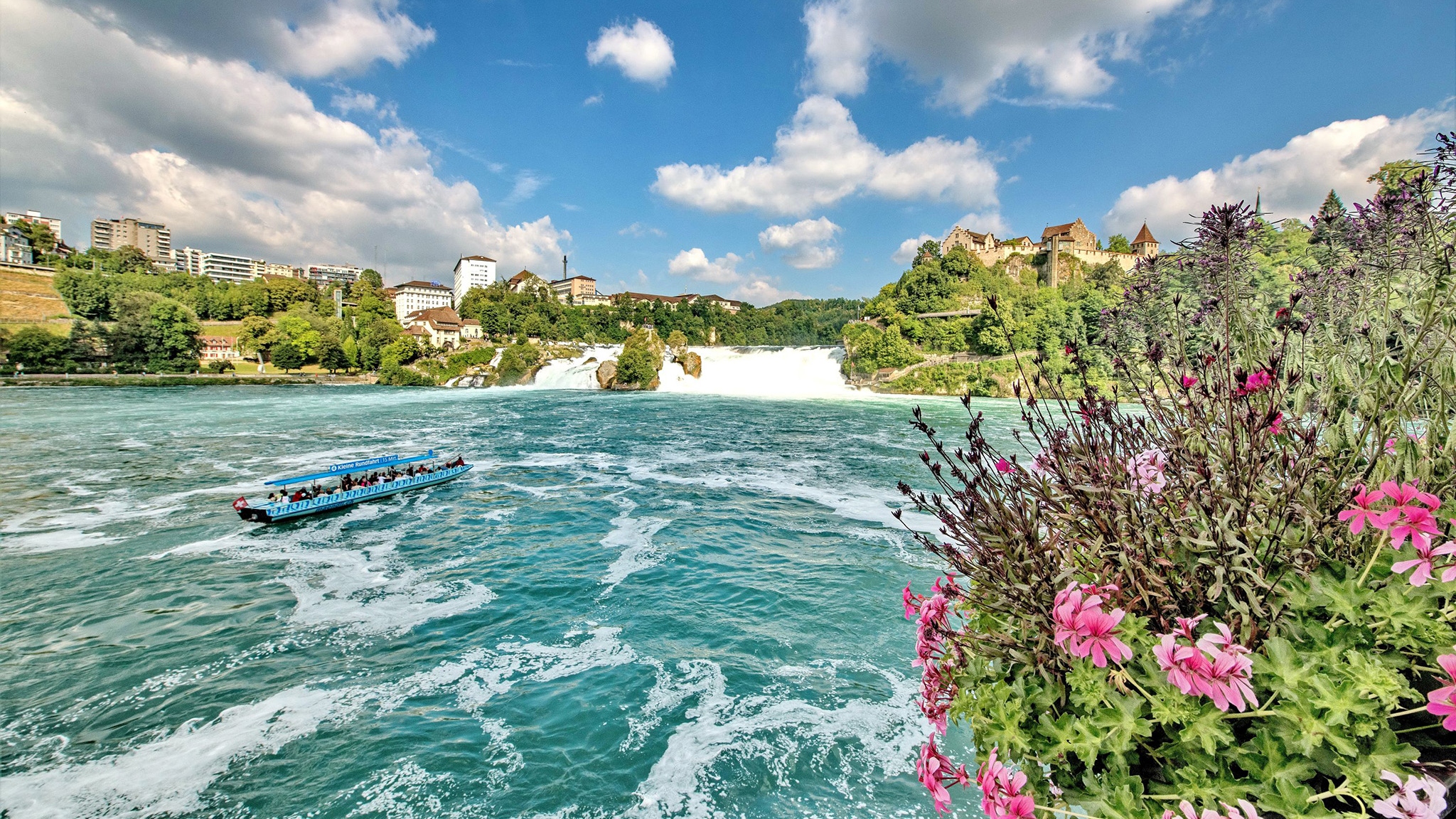 从苏黎世 (Zurich) 出发前往莱茵瀑布 (Rhine Falls) 的旅行
