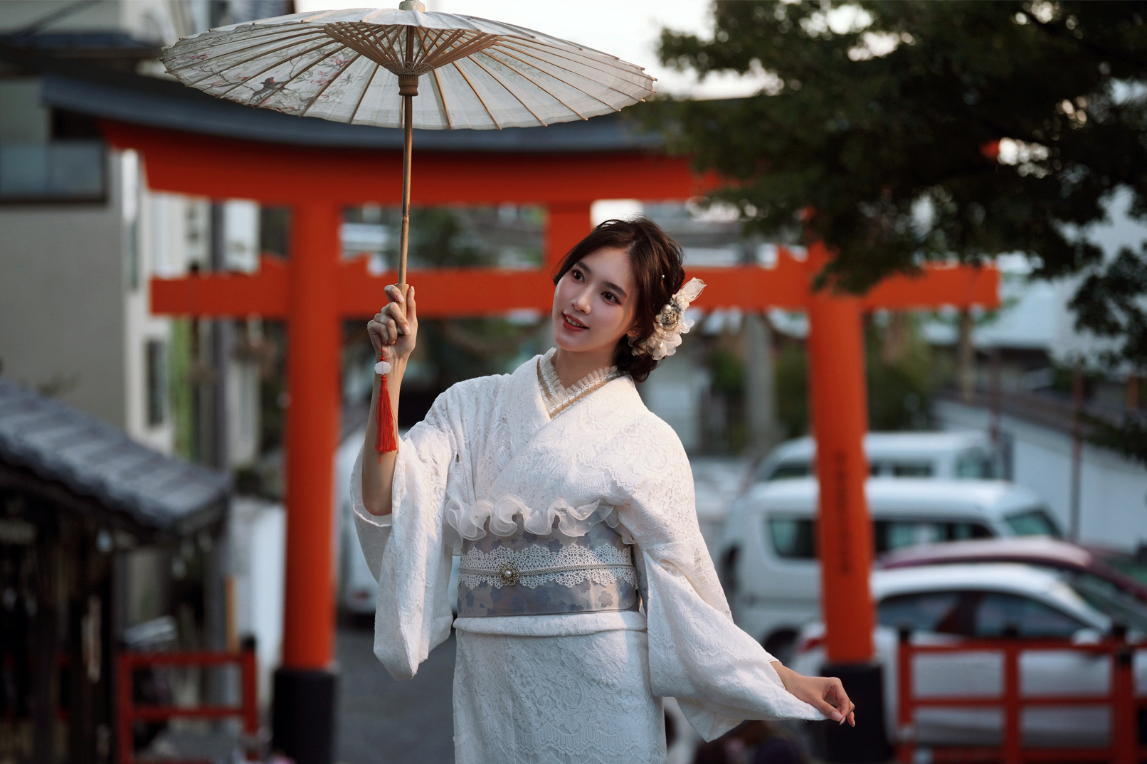 京都和服租赁体验 & 日系妆容 & 拍照摄影 (Ookini伏见稻荷店)