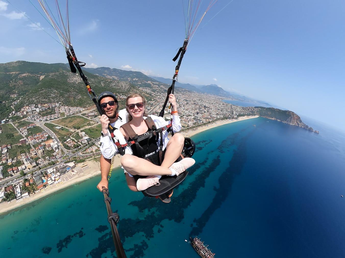 安塔利亚、锡德、阿拉尼亚的滑翔伞体验（Paragliding experience from Antalya, Side, Alanya）含接送服务