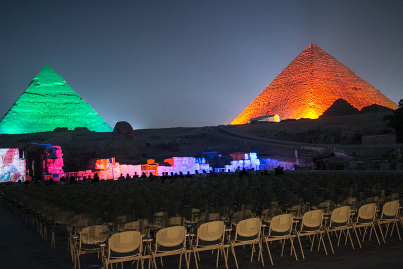 吉萨金字塔声光秀