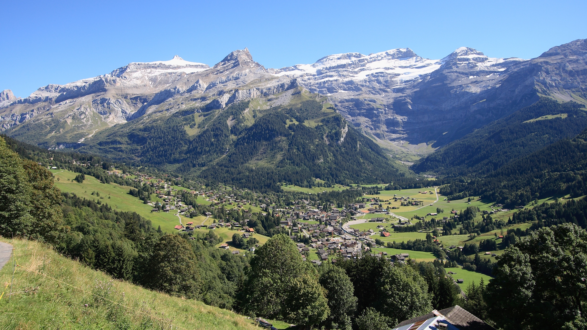 从洛桑 (Lausanne) 出发前往冰川 3000 和蒙特勒 (Montreux)