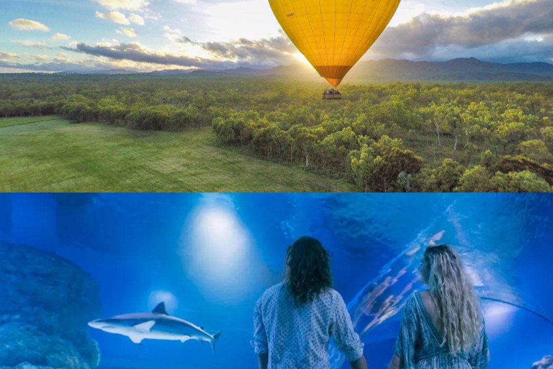 凯恩斯 (Cairns) 热气球飞行 + 免费进入凯恩斯水族馆 (Cairns Aquarium)
