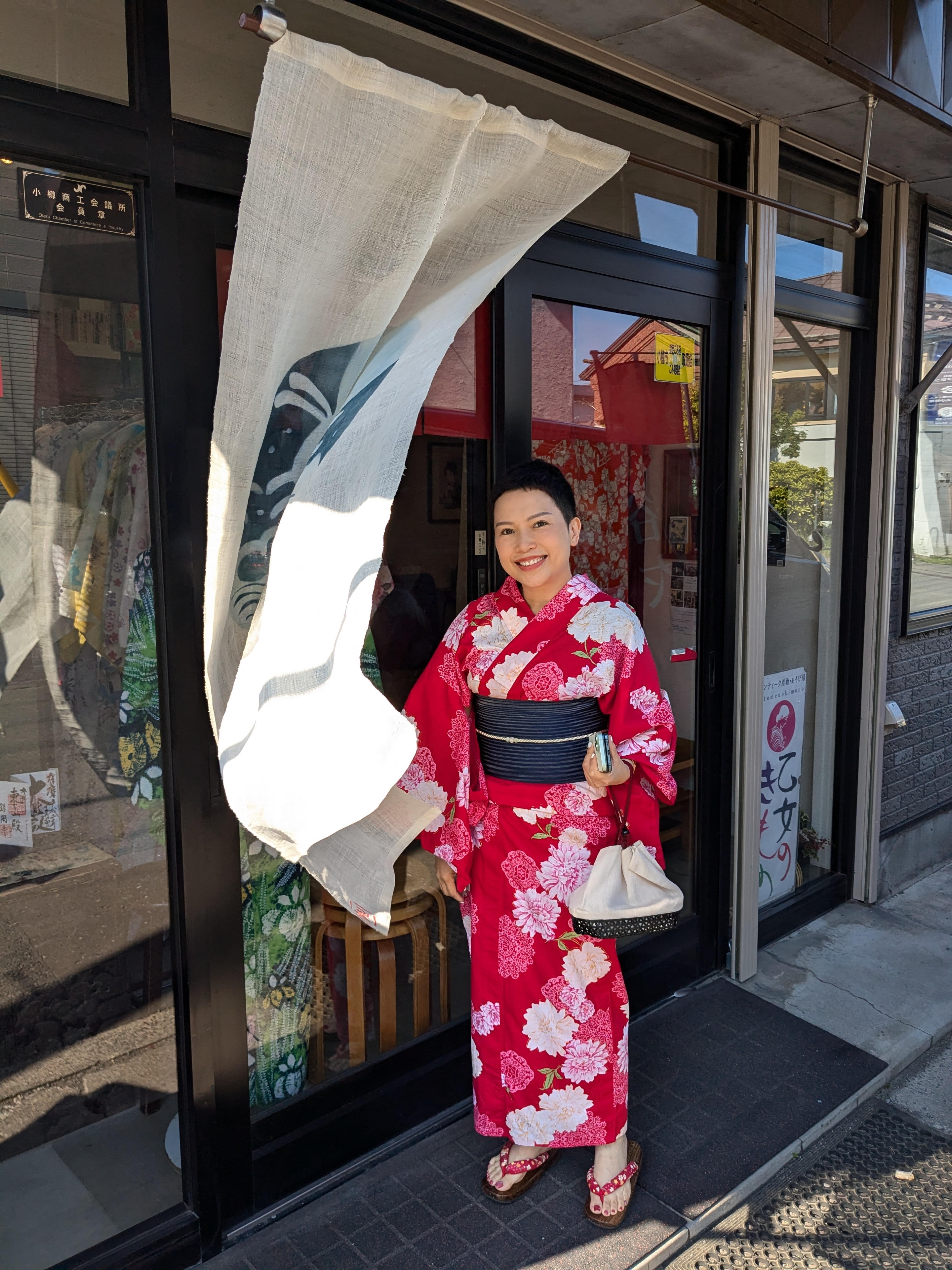 北海道小樽和服租赁体验(小樽有的和服舖 otomenokimono提供)