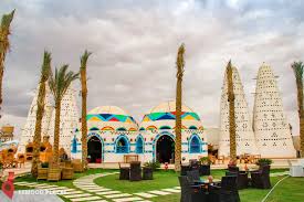 乘车前往努比亚村