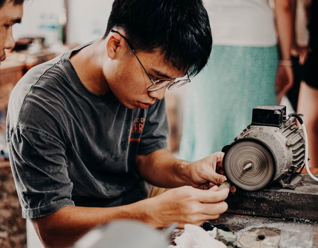 沙努尔银饰制作体验