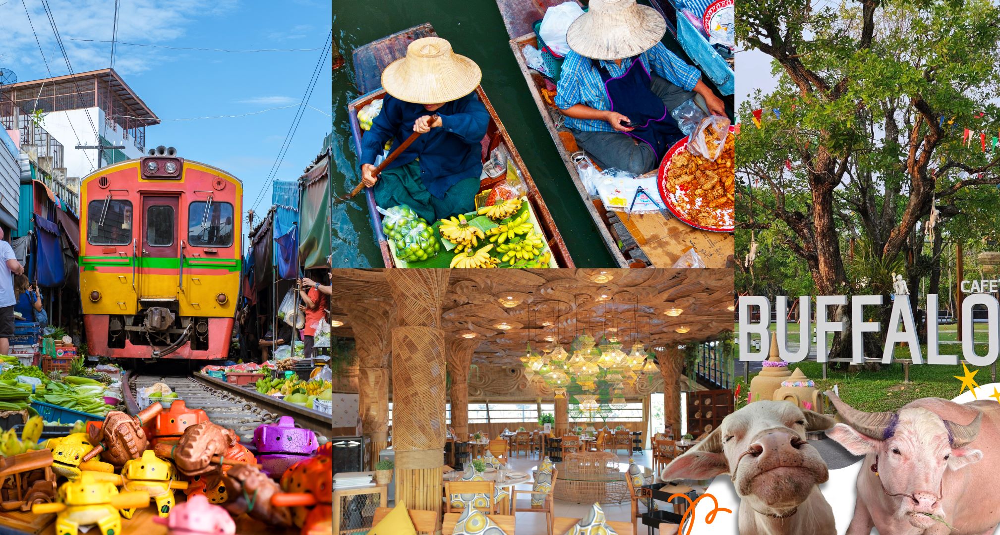 丹嫩莎朵水上市场 & 美功铁路市场