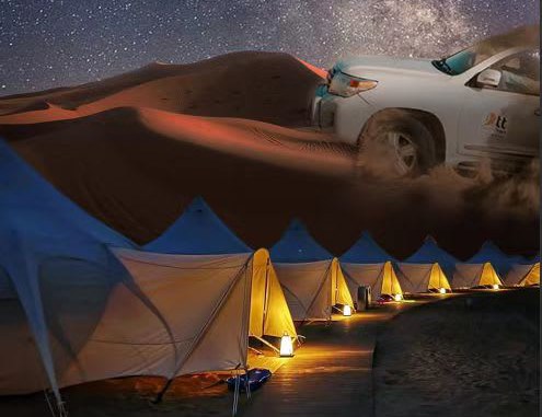 宁夏探索星空5日（沙漠七号星空营地+五湖穿越粉色湖（无人机航拍）+沙坡头+星空讲座+篝火晚会+66号公路)