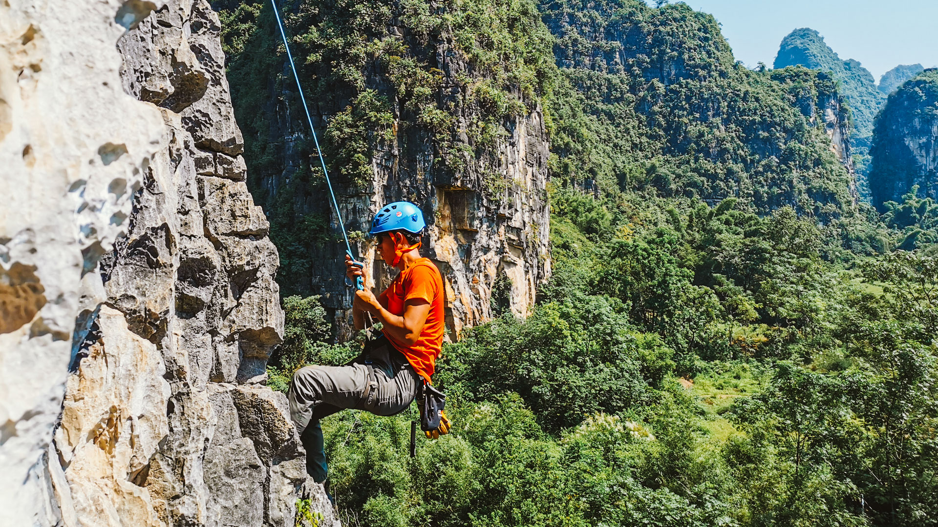 桂林阳朔户外攀岩体验半日游