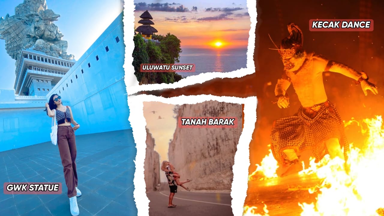 丹那巴拉克悬崖、加鲁达威斯努 & 巴厘岛马里尼日落之旅