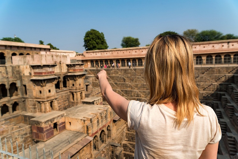 从斋浦尔出发的 Chand Baori 和 Fatehpur Sikri 一日游（有导游）