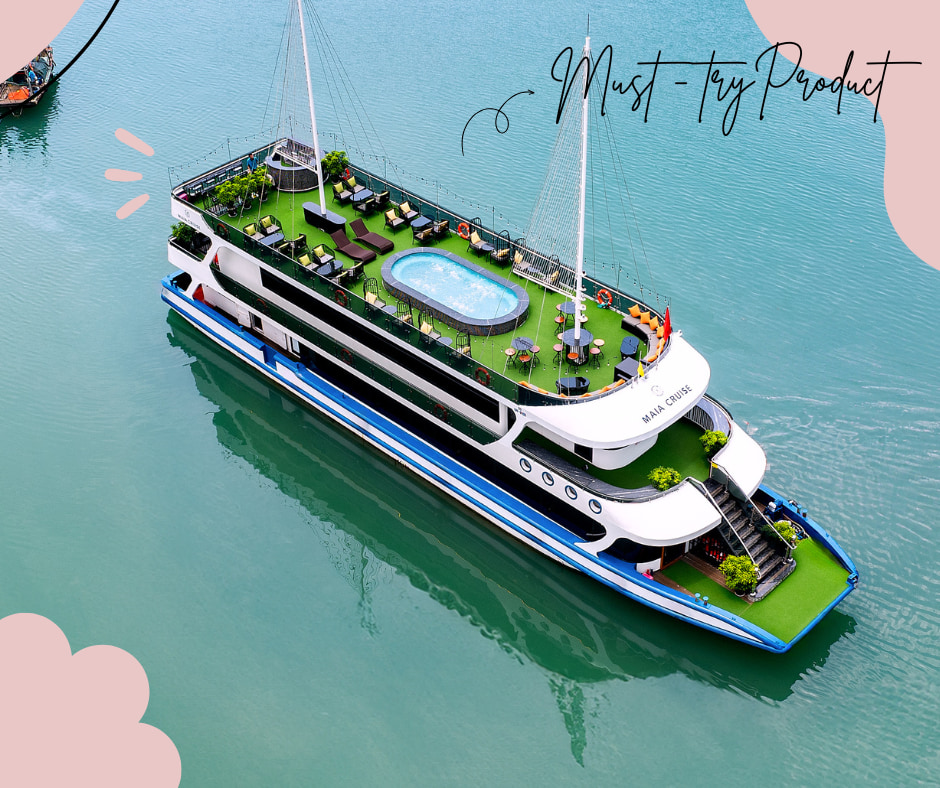 【线路2】下龙湾一日游（Maia 五星级游轮）