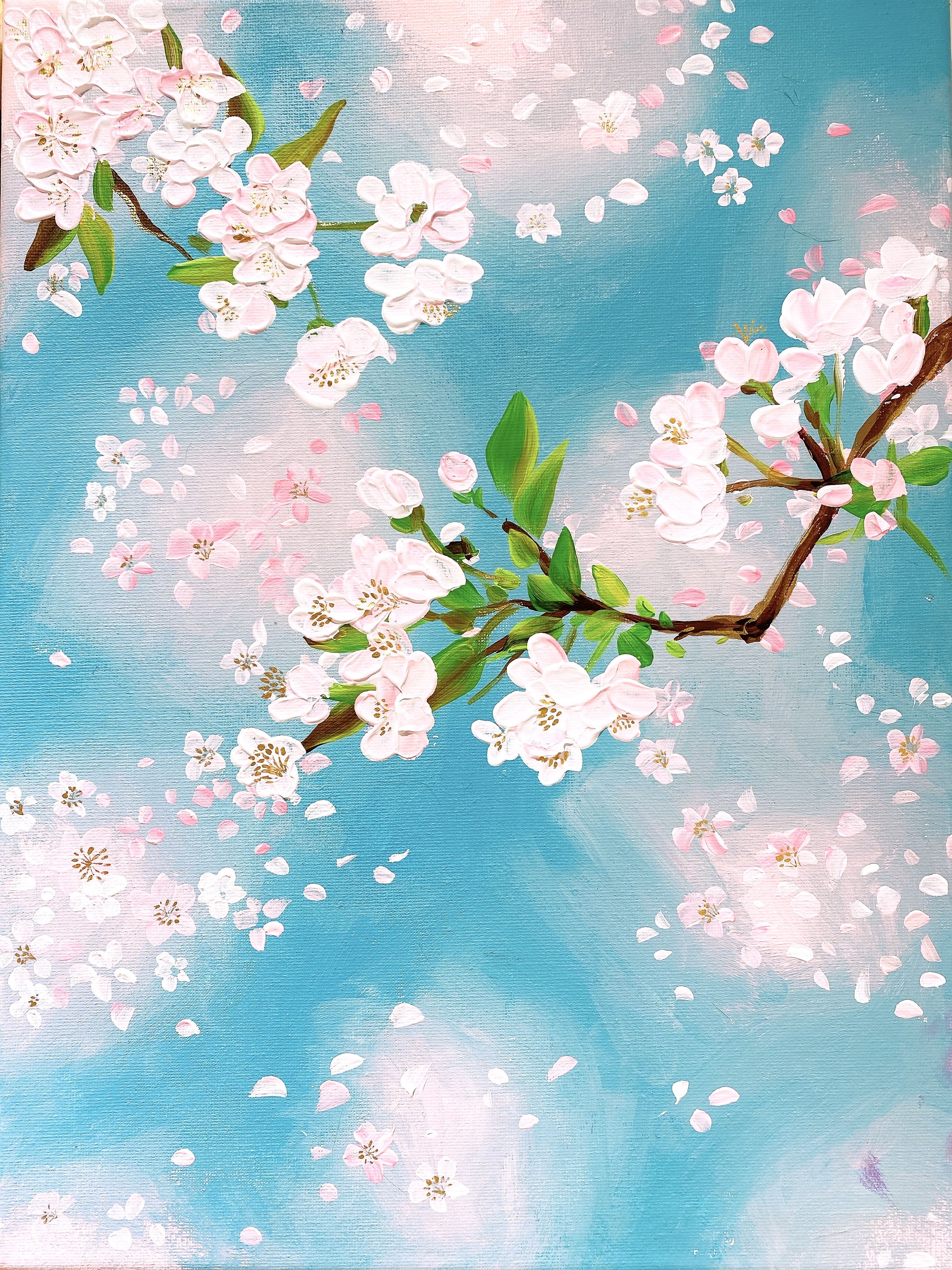 The Living Art｜浪漫樱花立体油画