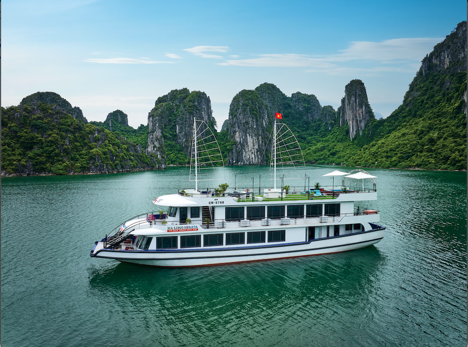 【路线2】5星级下龙湾索纳塔号游船探索下龙湾