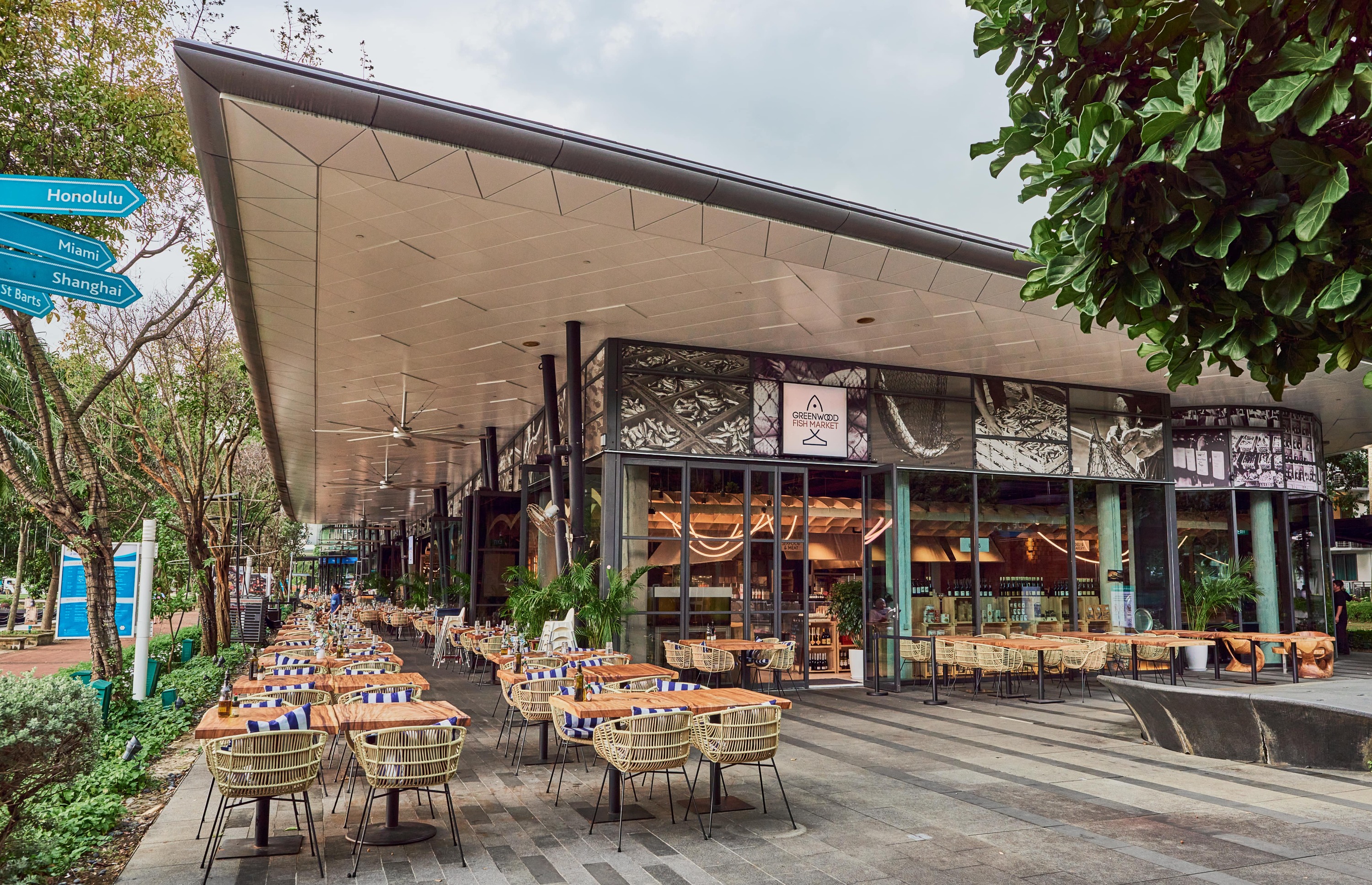 新加坡Greenwood鱼市场Quayside Isle餐厅美食之旅