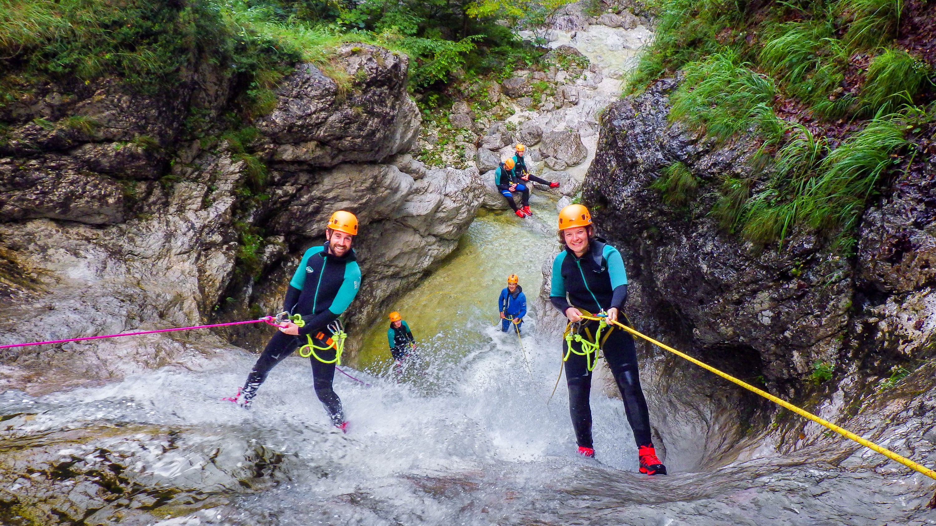 特里格拉夫国家公园的极限峡谷漂流
