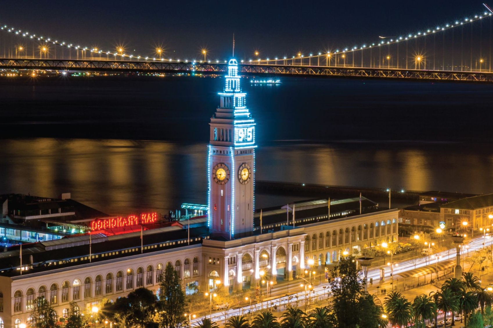 旧金山双层巴士夜游