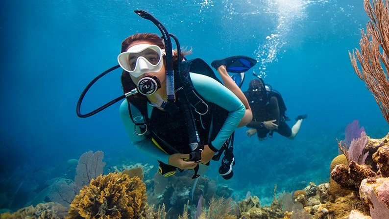 长滩岛 PADI 潜水中心初学者潜水课程