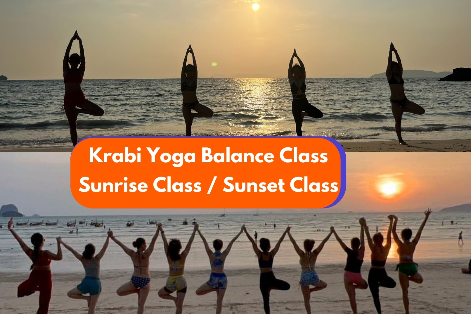 甲米日落瑜伽课程体验