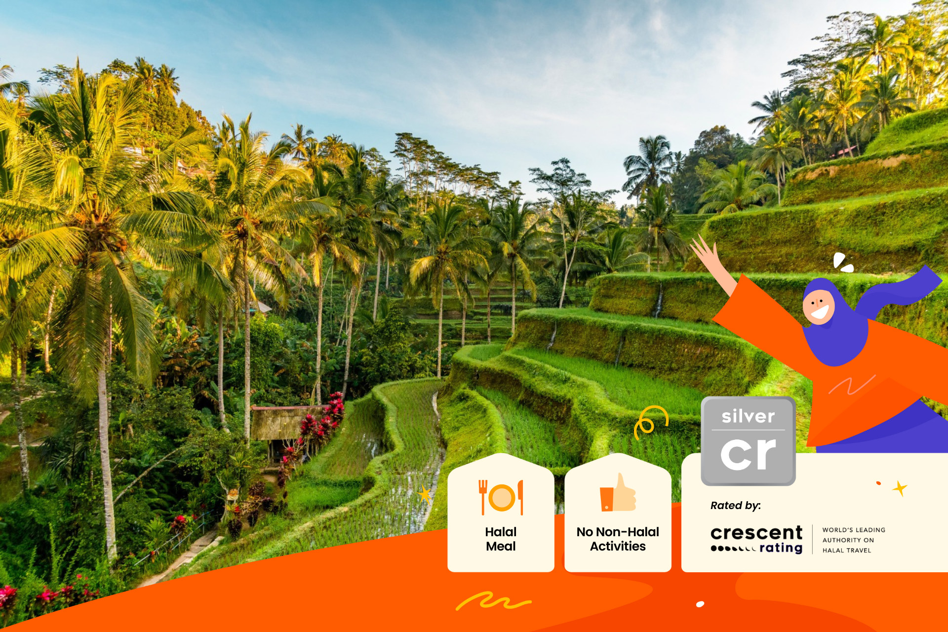 【穆斯林友好】巴厘岛乌布 & Penglipuran村 & 瀑布之旅