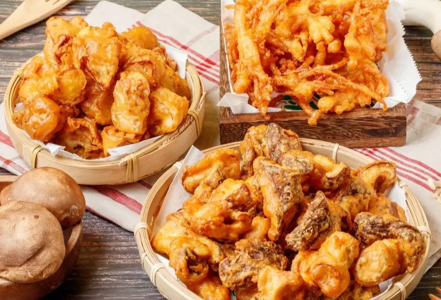 盈家盐酥菇：中份综合(杏鲍菇 香菇 金针菇)