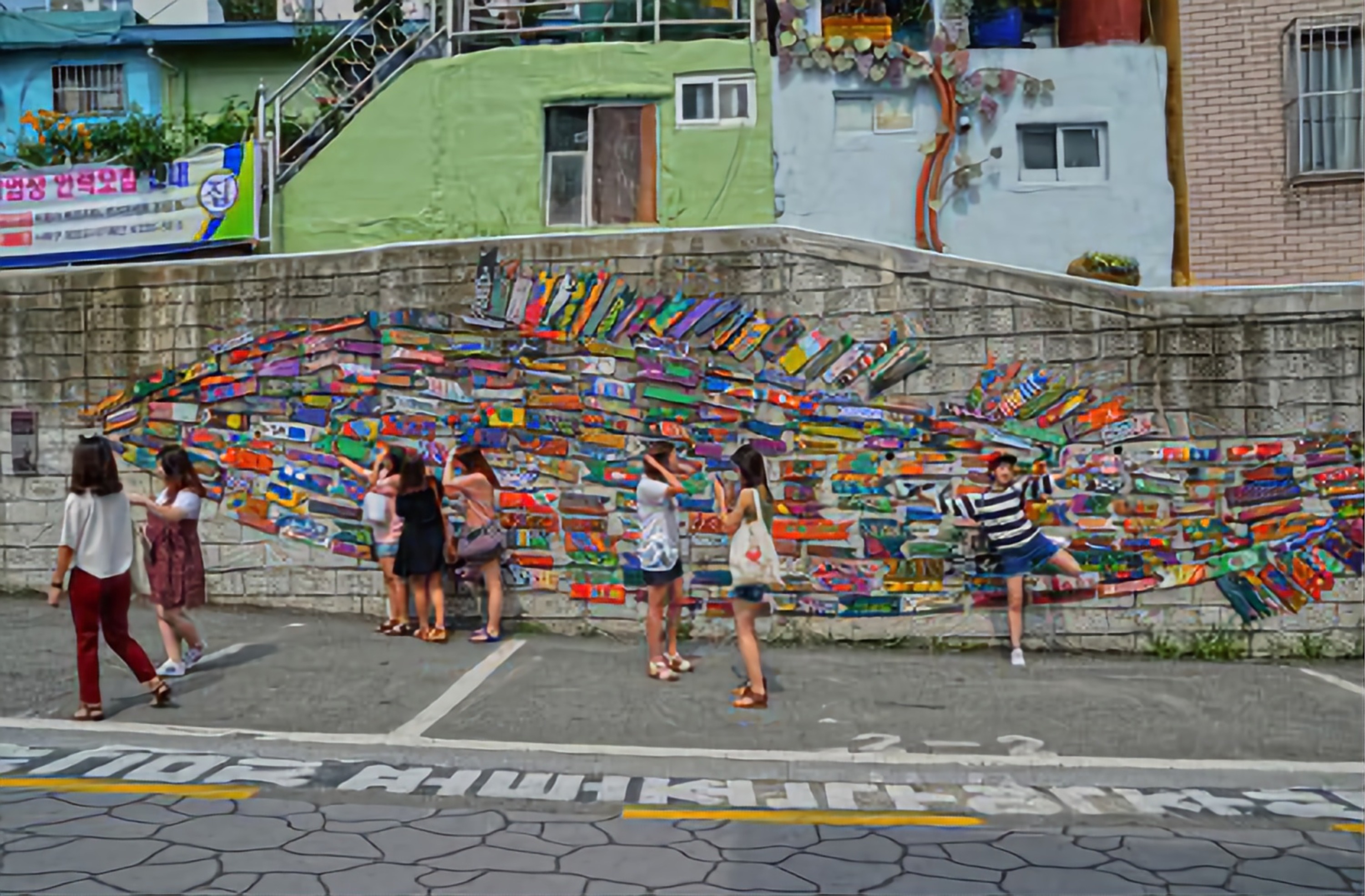 甘川文化村 & 札嘎其鱼市场徒步之旅