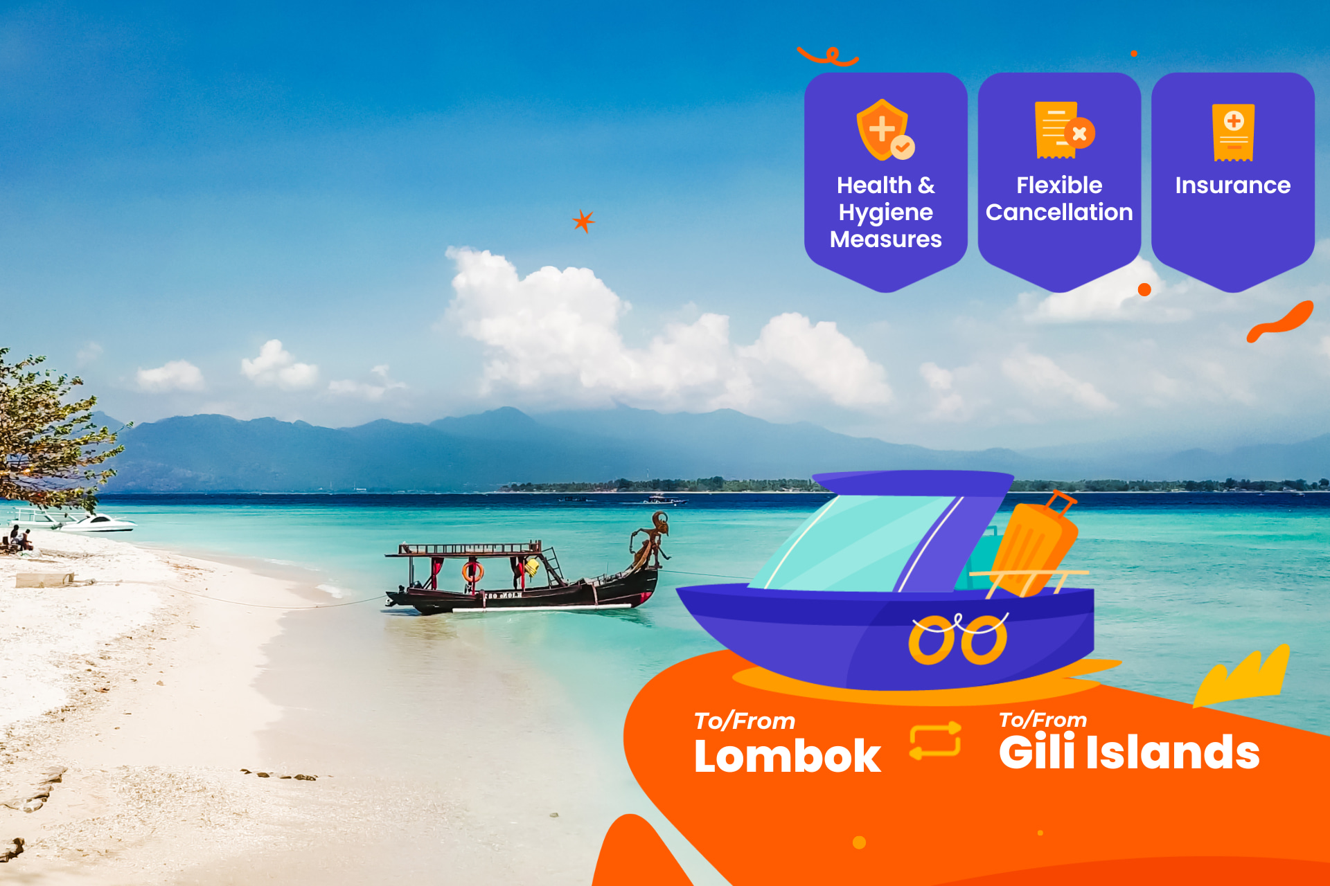 龙目岛 - 吉利快艇票