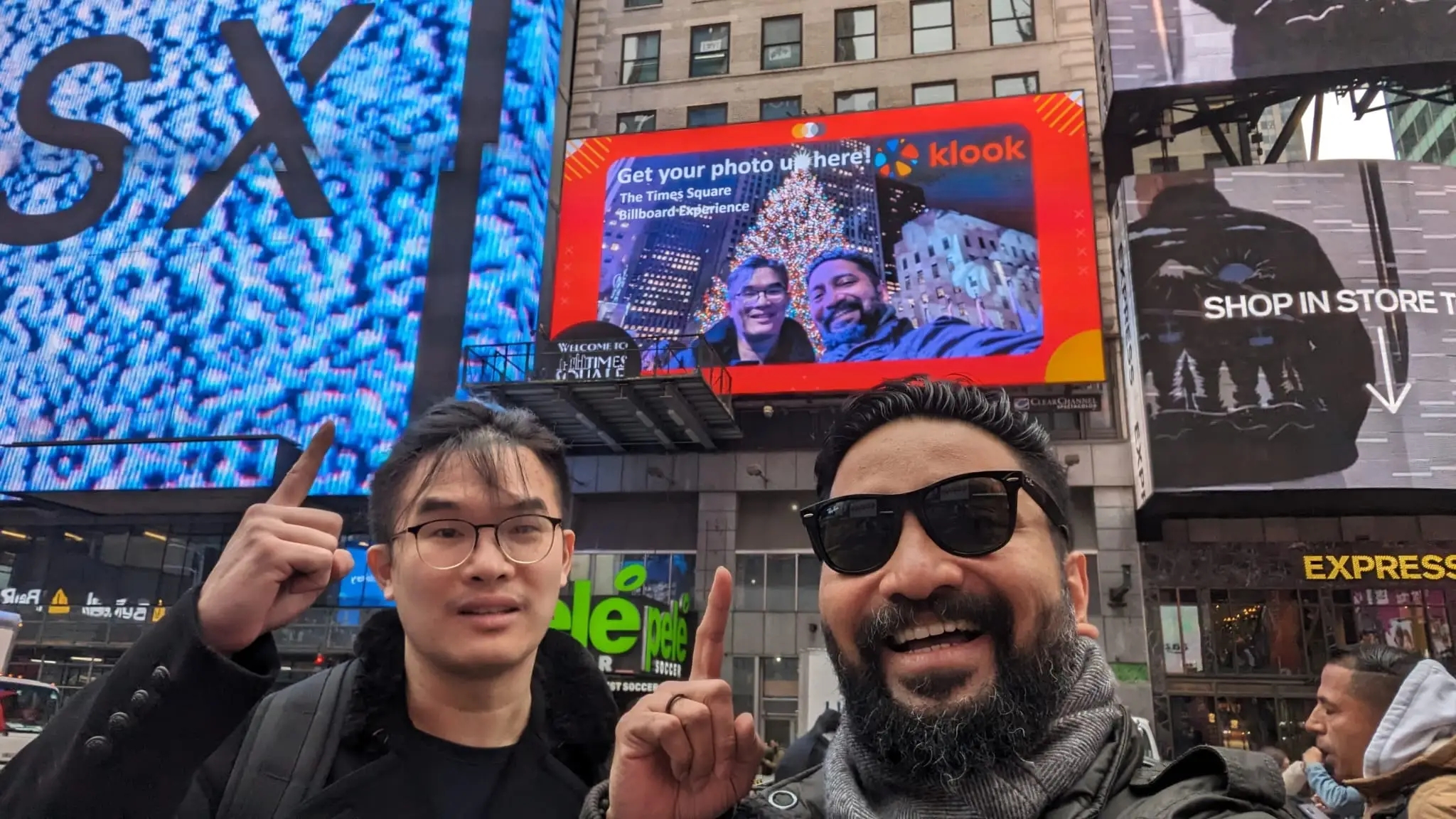 纽约时代广场广告屏体验