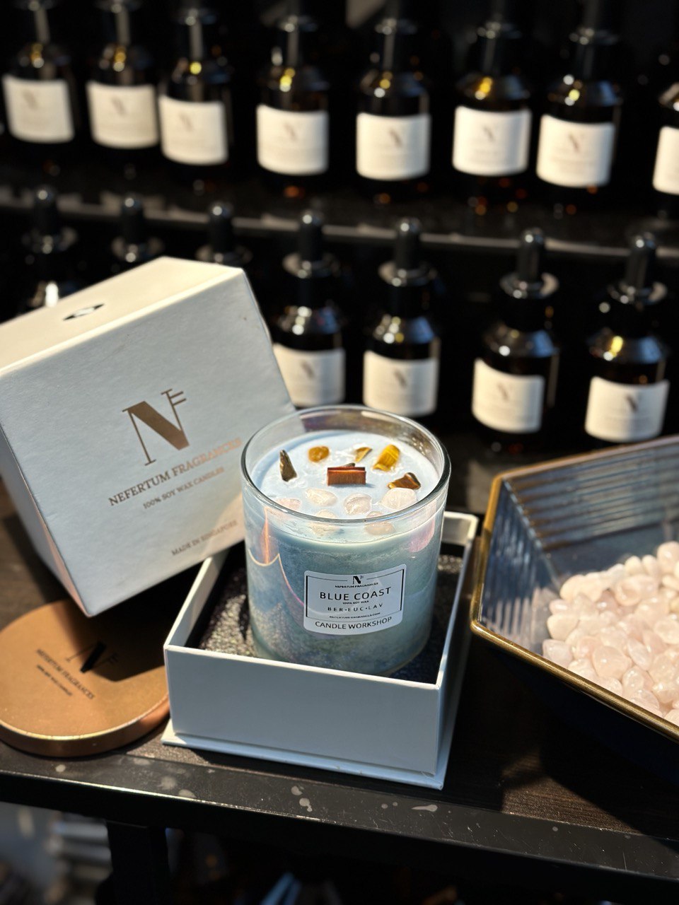 新加坡大豆蜡烛制作工作坊（Nefertum Fragrances提供）