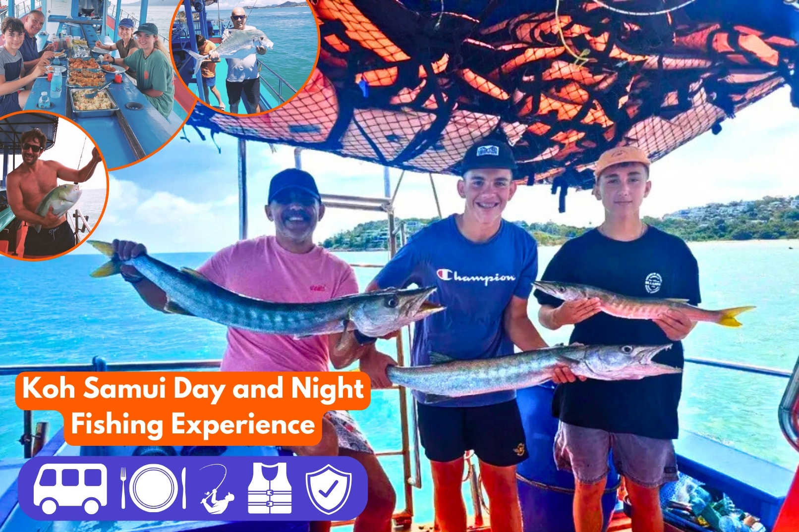 苏梅岛白天 & 夜间钓鱼体验