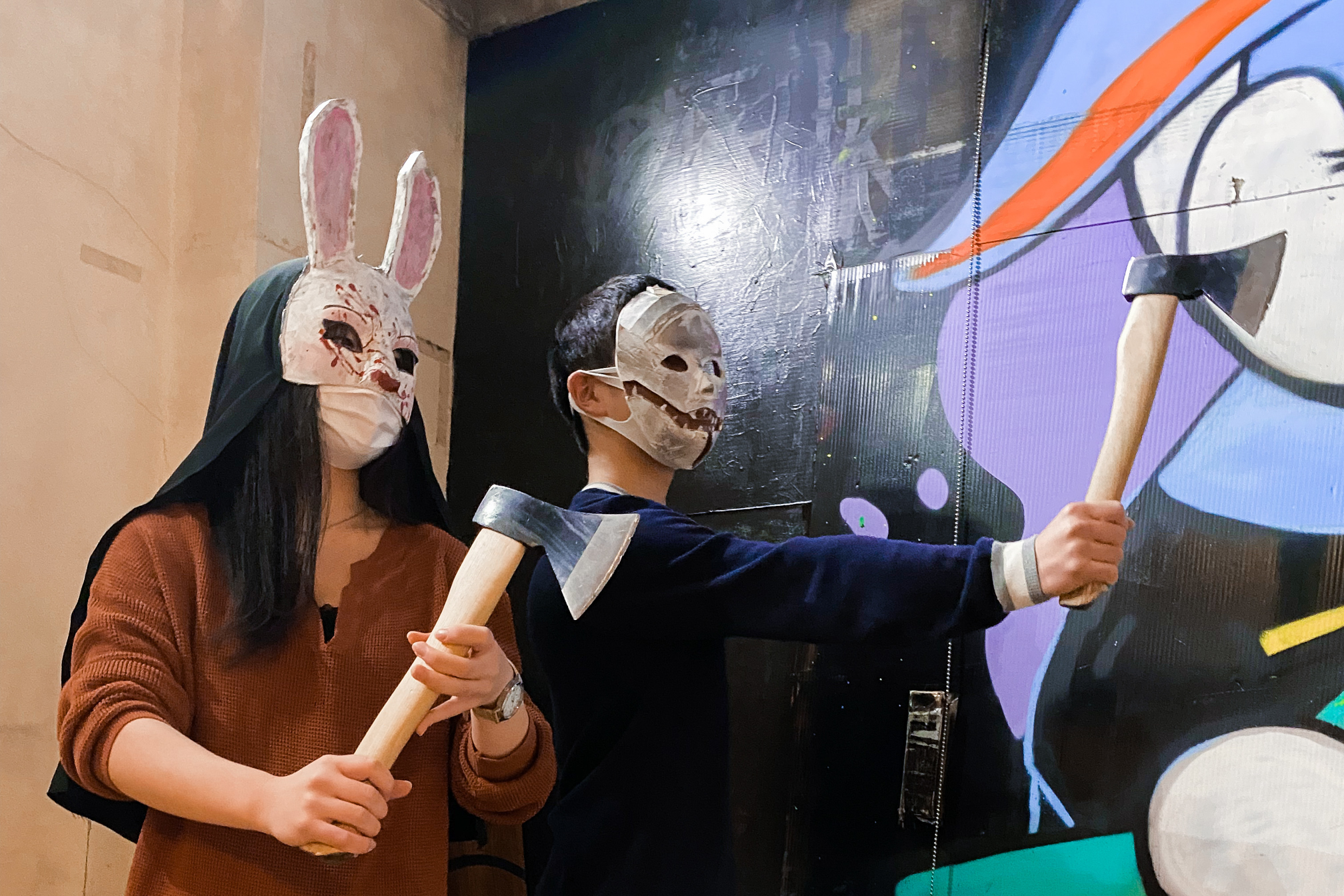 大阪心斋桥扔斧头 & 水烟吧体验