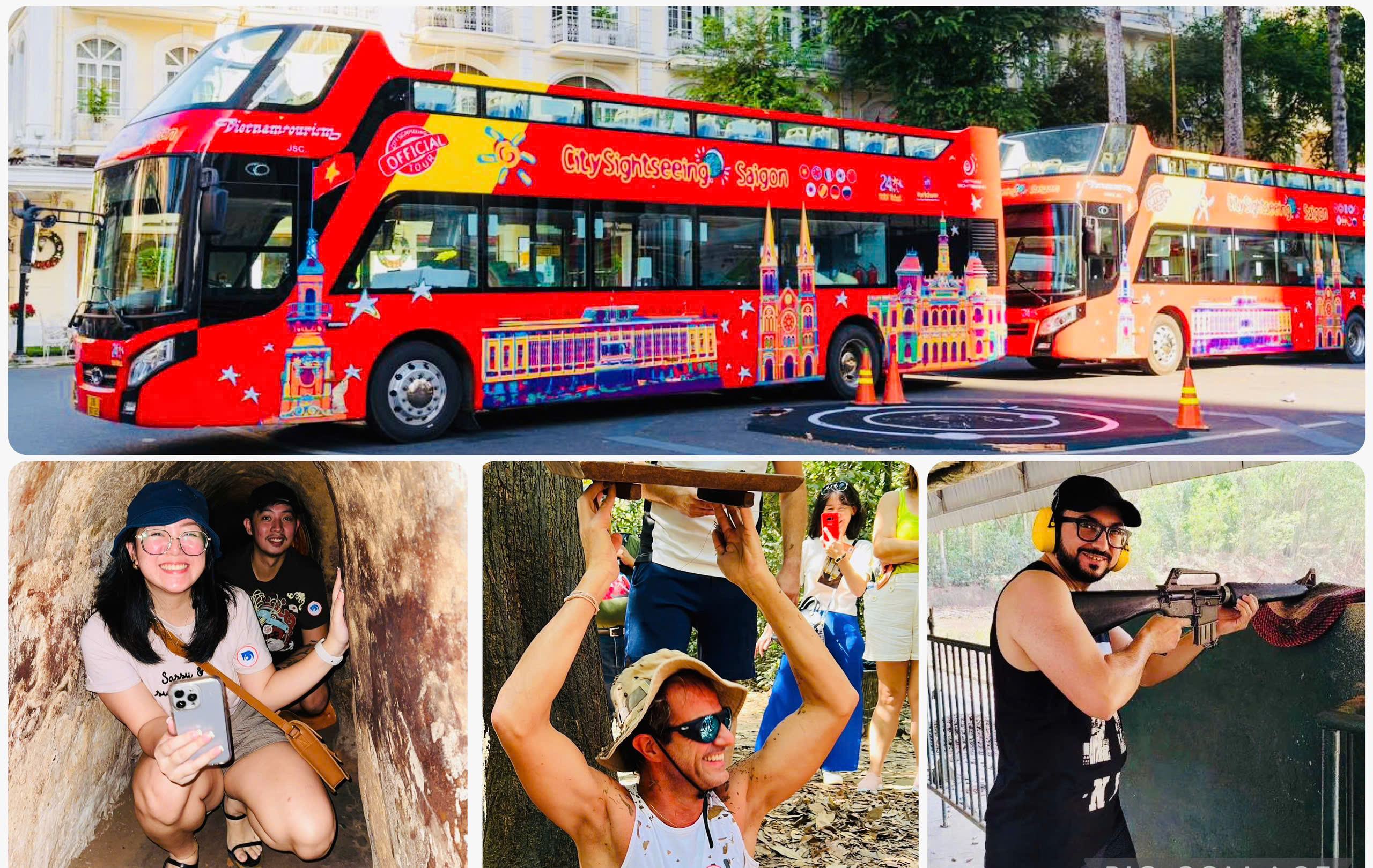 胡志明市双层观光巴士票（Vietnam Sightseeing 提供）