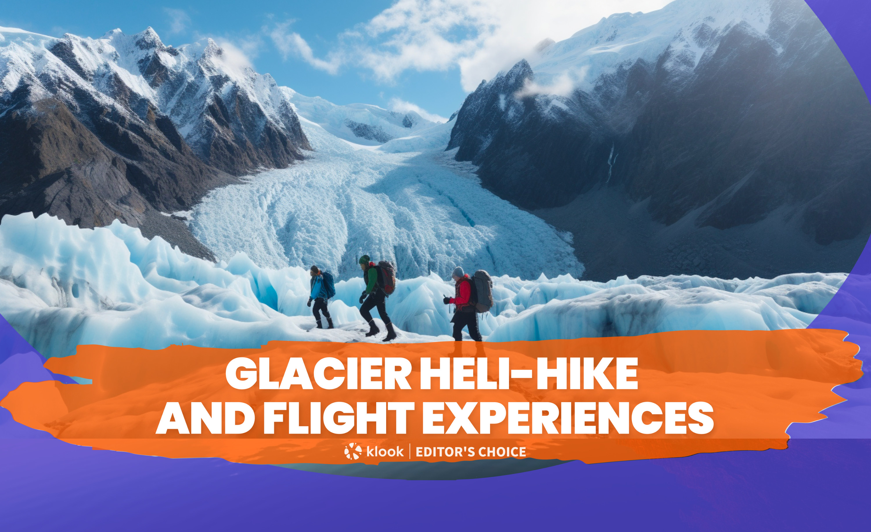 纽西兰冰川直升机健行与飞行体验