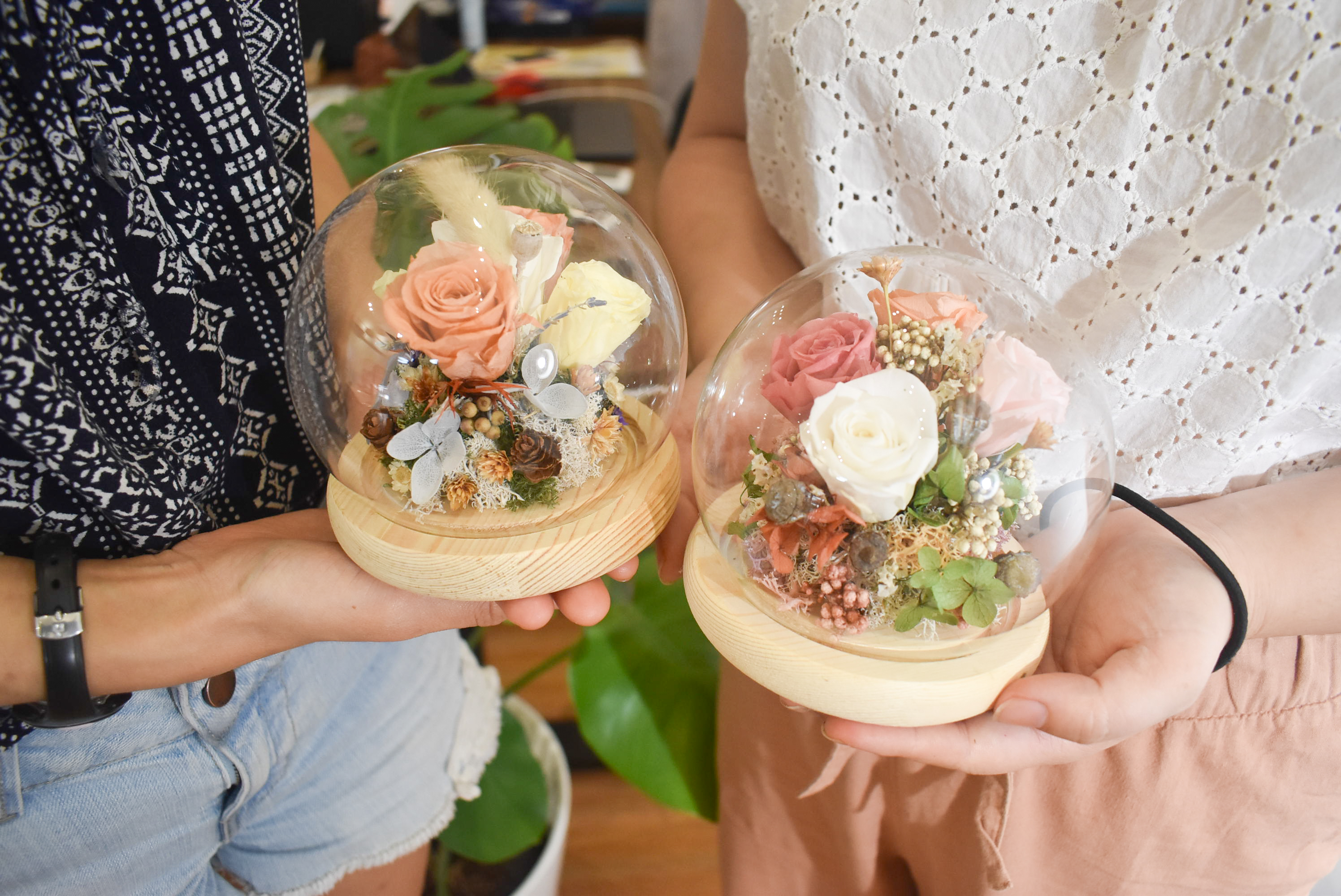 玛丽蒙永生花玻璃罩花盅体验