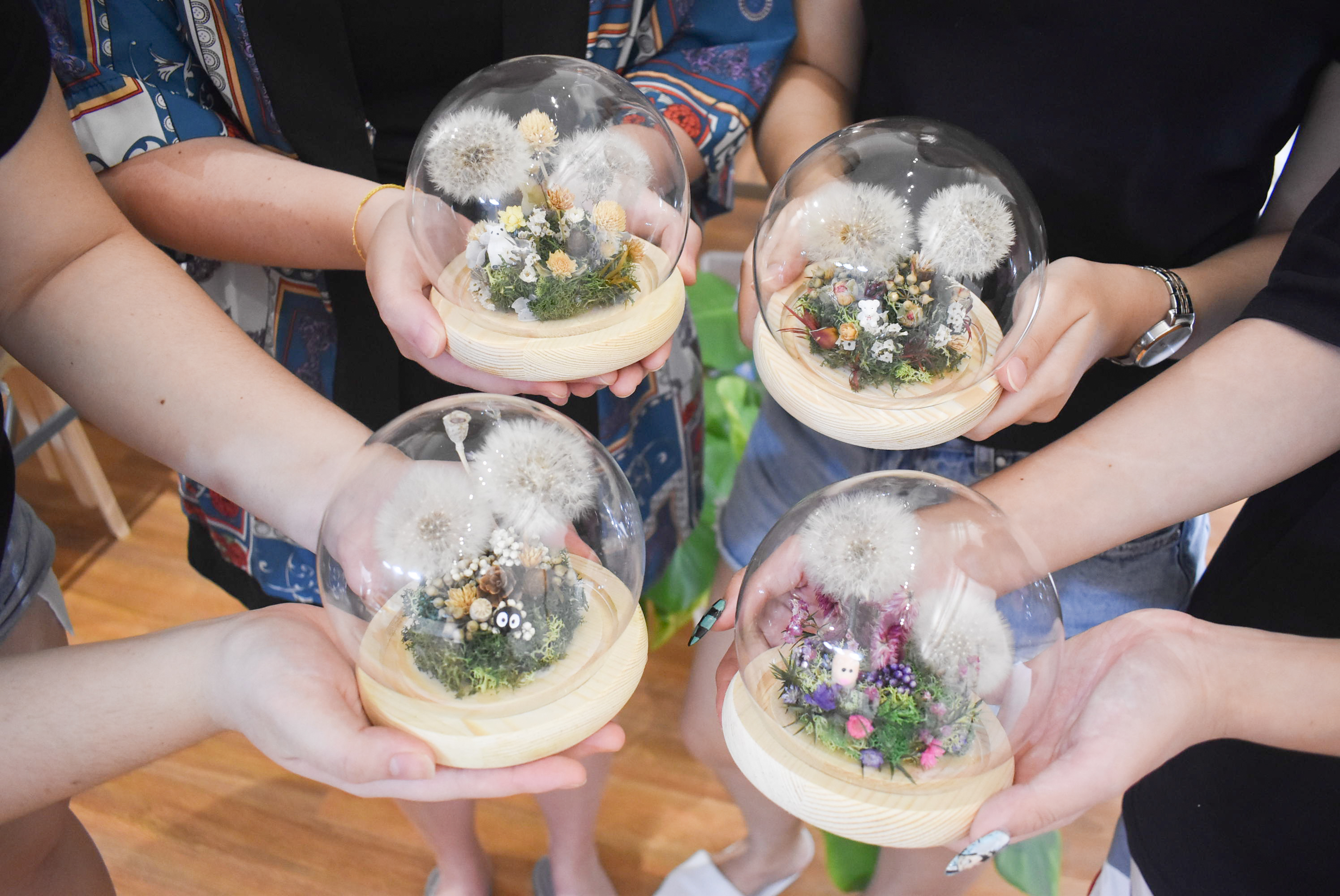 玛丽蒙蒲公英玻璃罩花盅体验