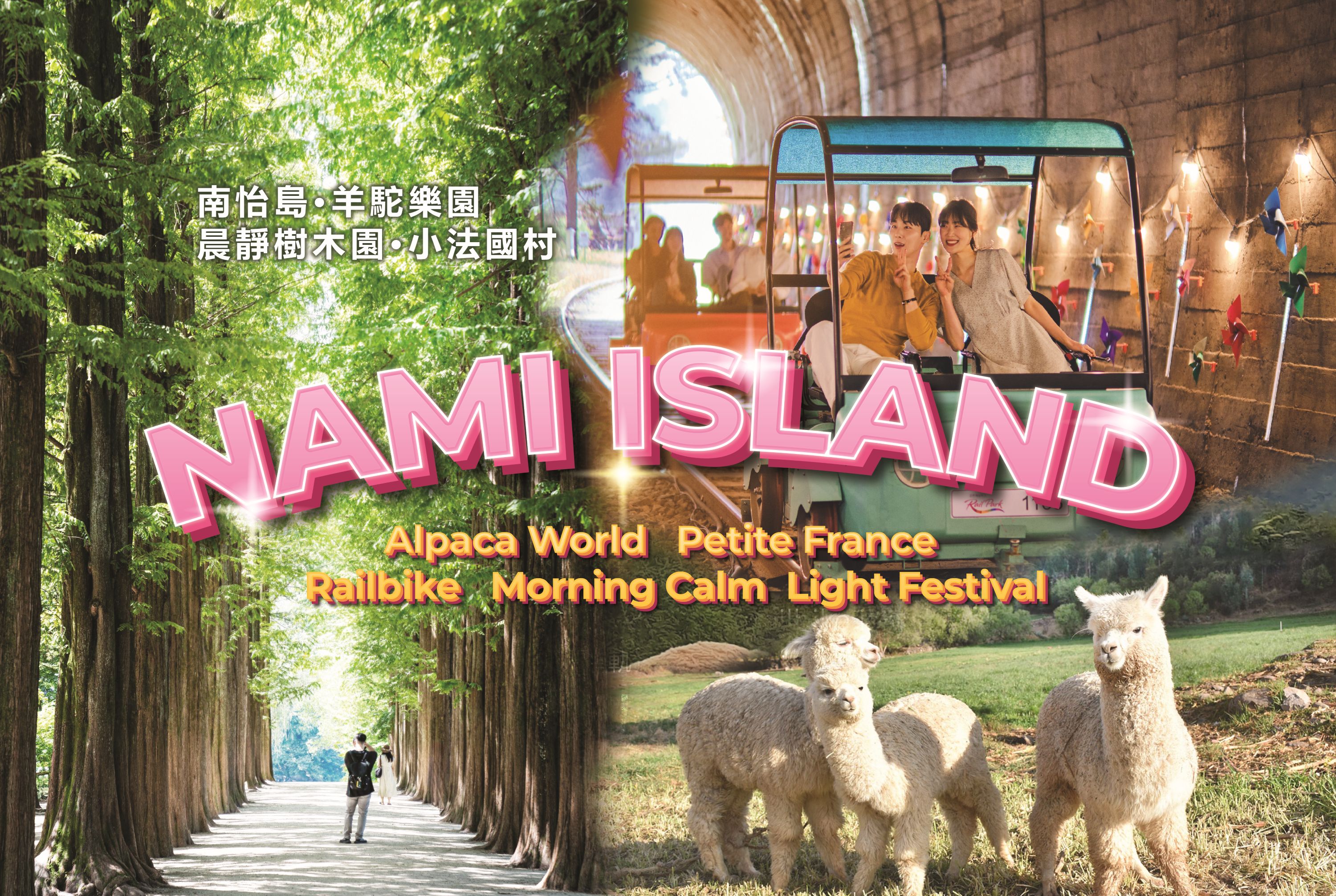 Eobi冰谷 & 南怡岛 & 晨静树木园 & 铁路自行车 & 小法国一日游