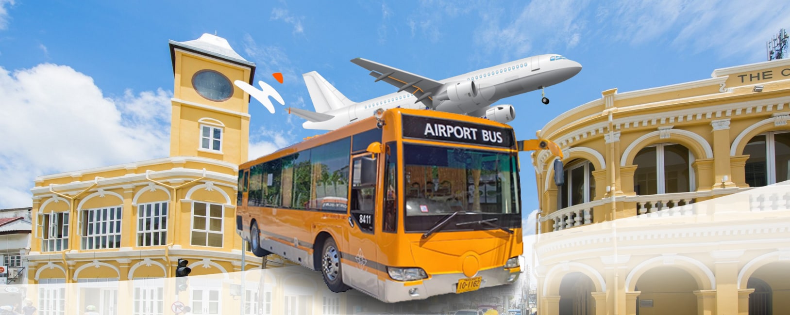 普吉岛机场 - 普吉老城区机场巴士接送