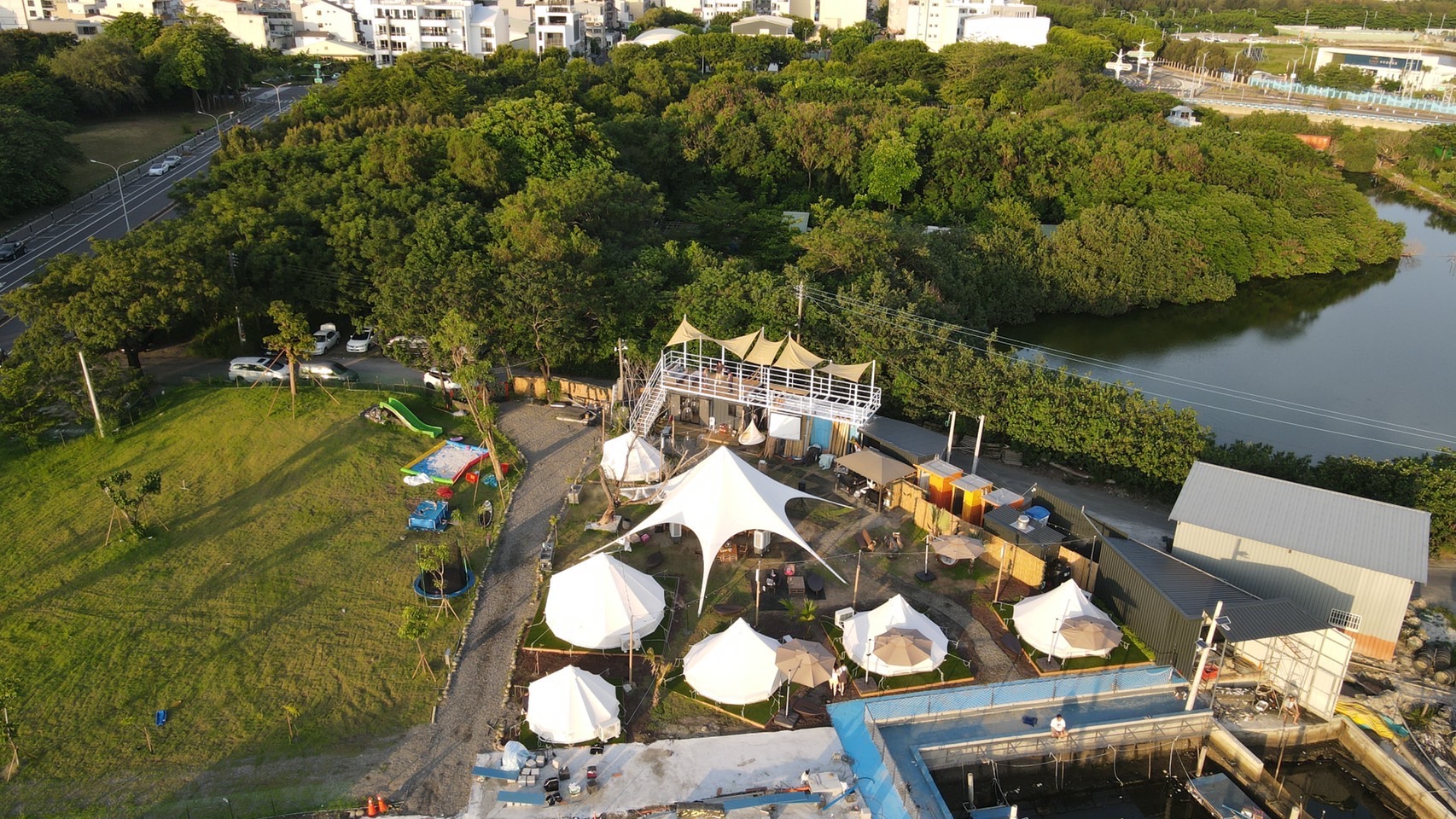 台南露营｜漫度渔光｜豪华露营体验