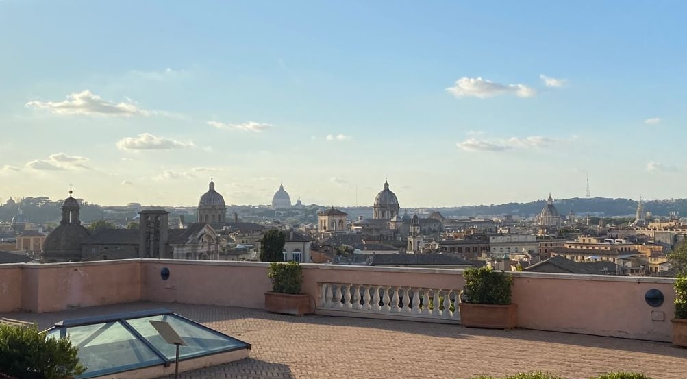 罗马 Terrazza Caffarelli 天台餐前酒体验