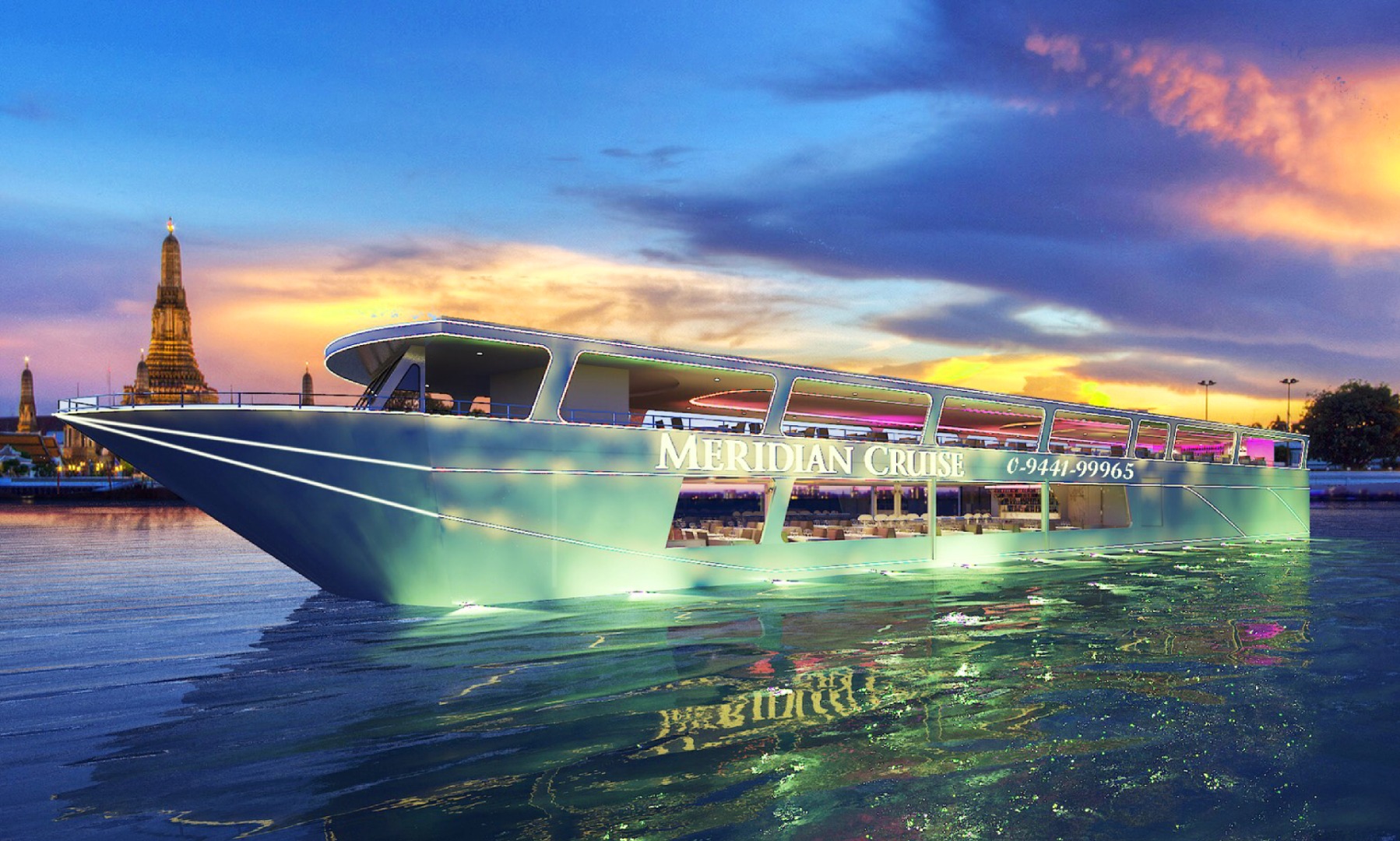 曼谷湄南河 Meridian 晚餐游船