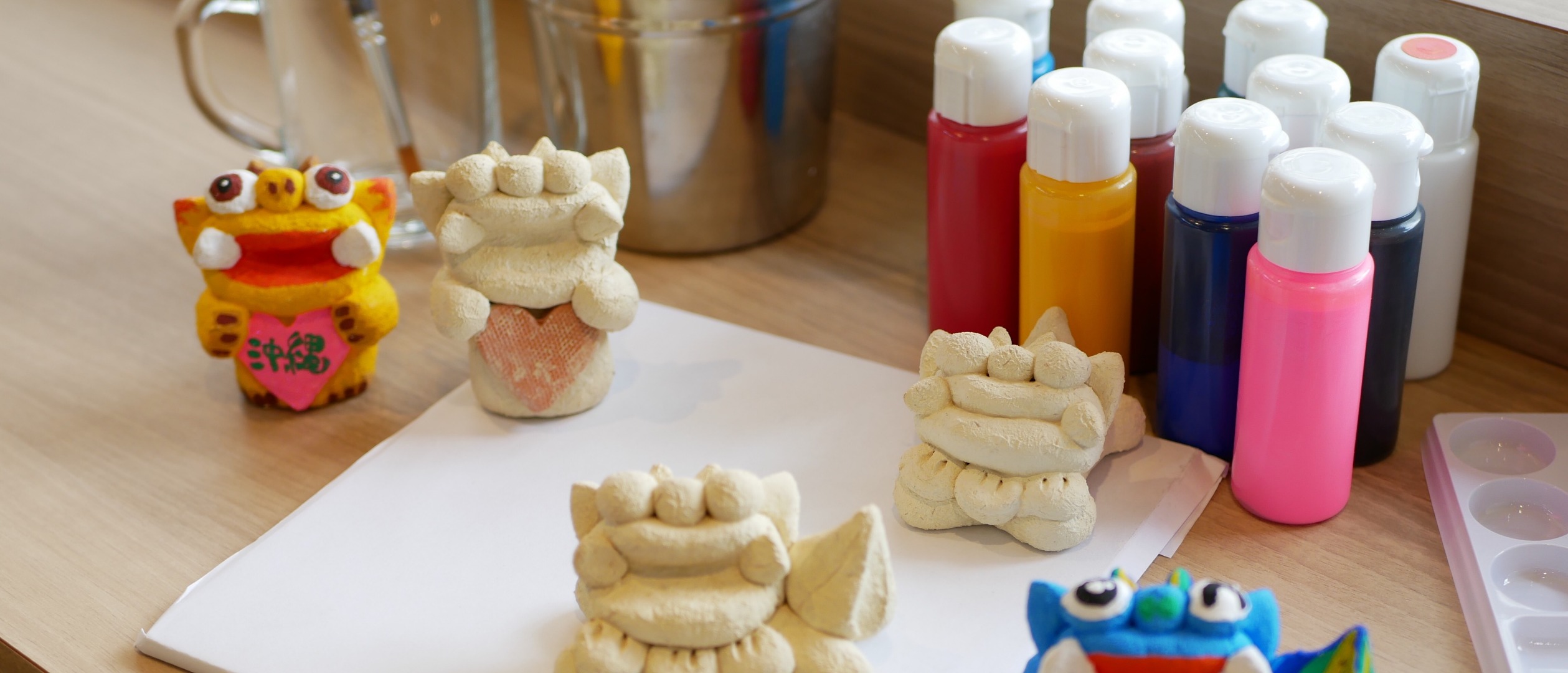 冲绳招福狮涂色绘画体验