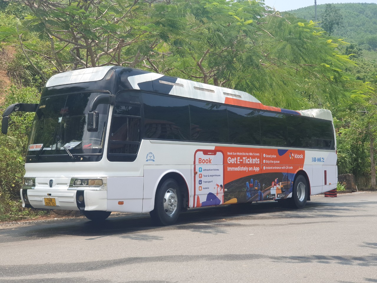 巴拿山 - 岘港市区共乘巴士接送