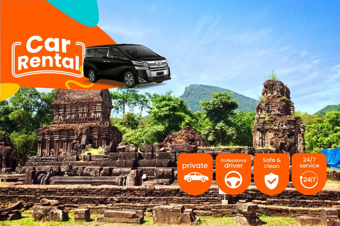 会安往美山圣地包车接送