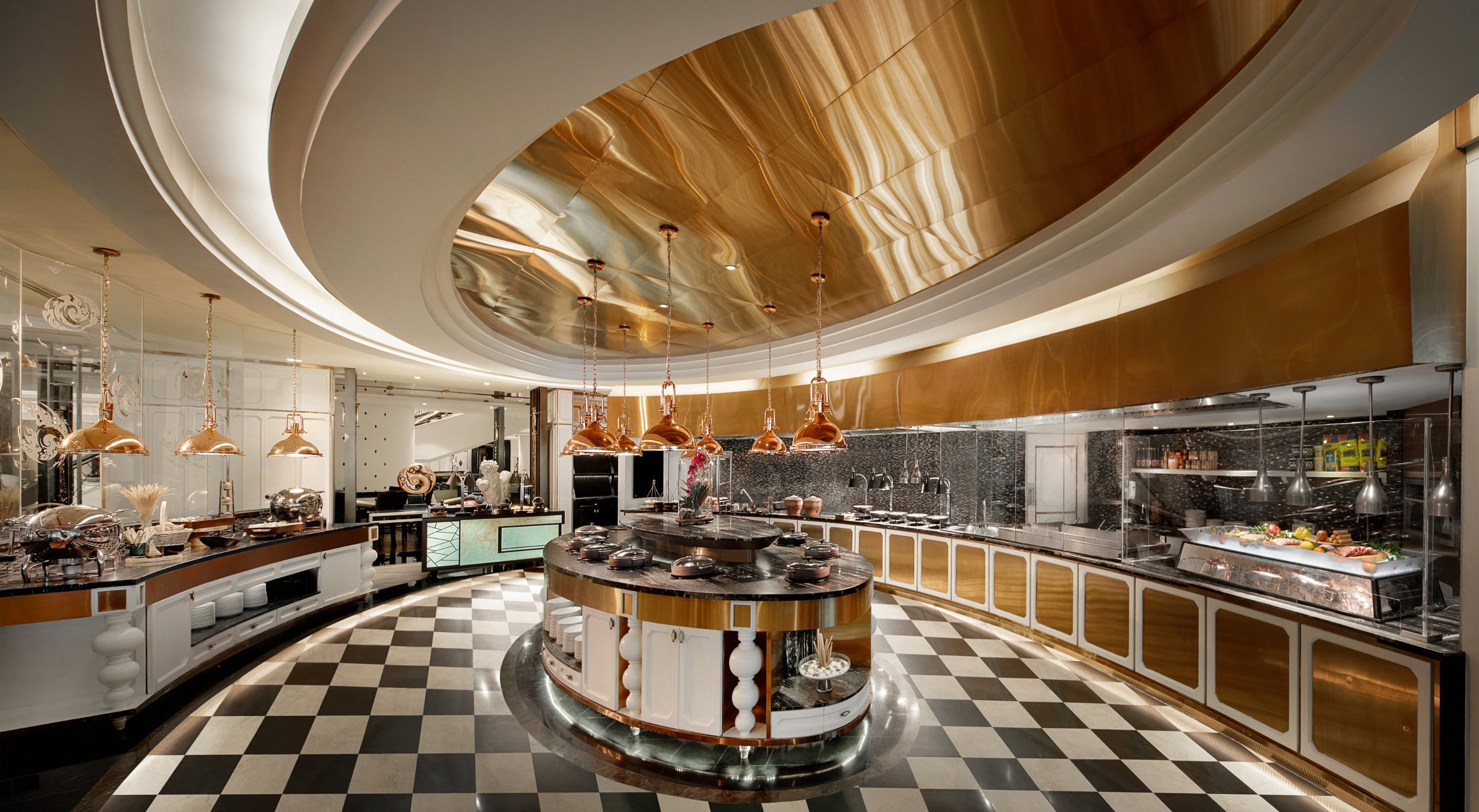 曼谷雅典娜酒店 (The Athenee Hotel) 雨树咖啡厅 (Rain Tree Cafe)：自助餐厅