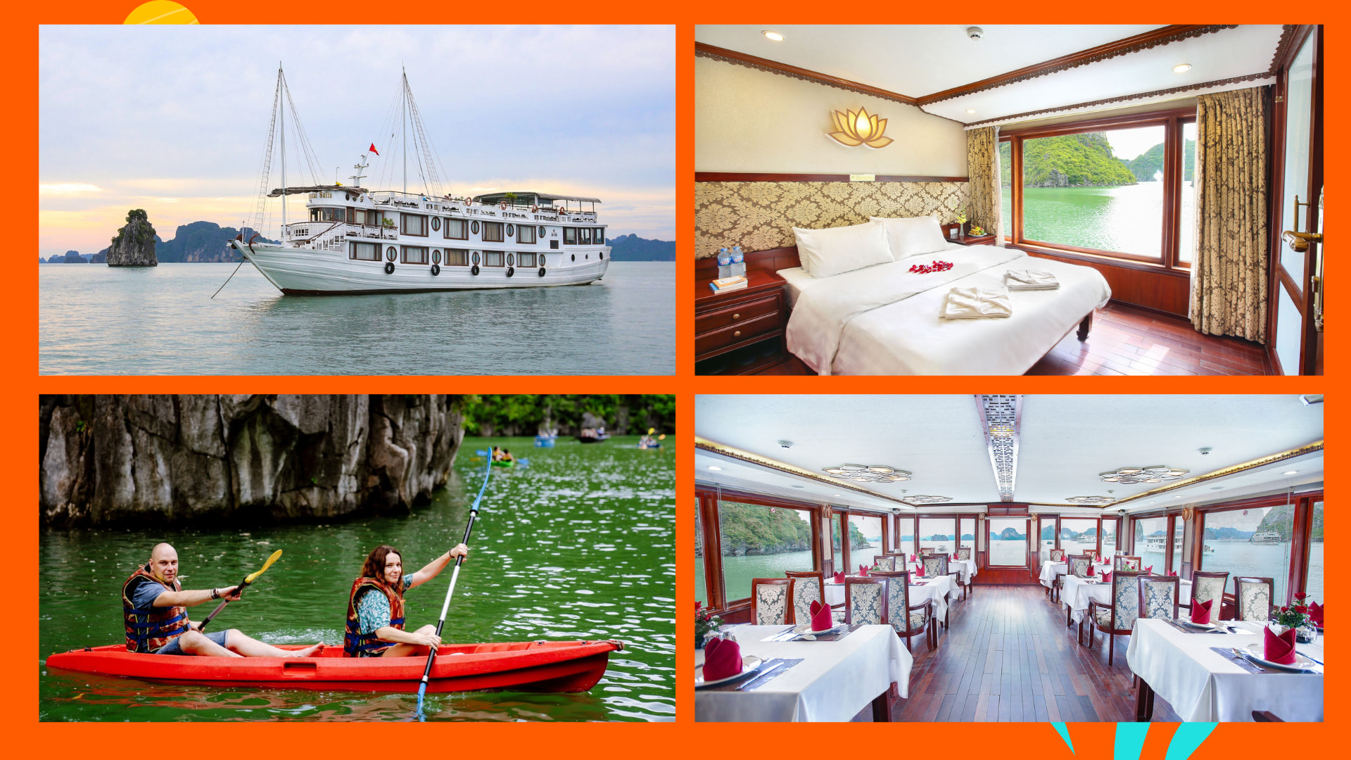 【线路2】2天1夜 神秘下龙湾巡航之旅（Oriental Cruise提供）