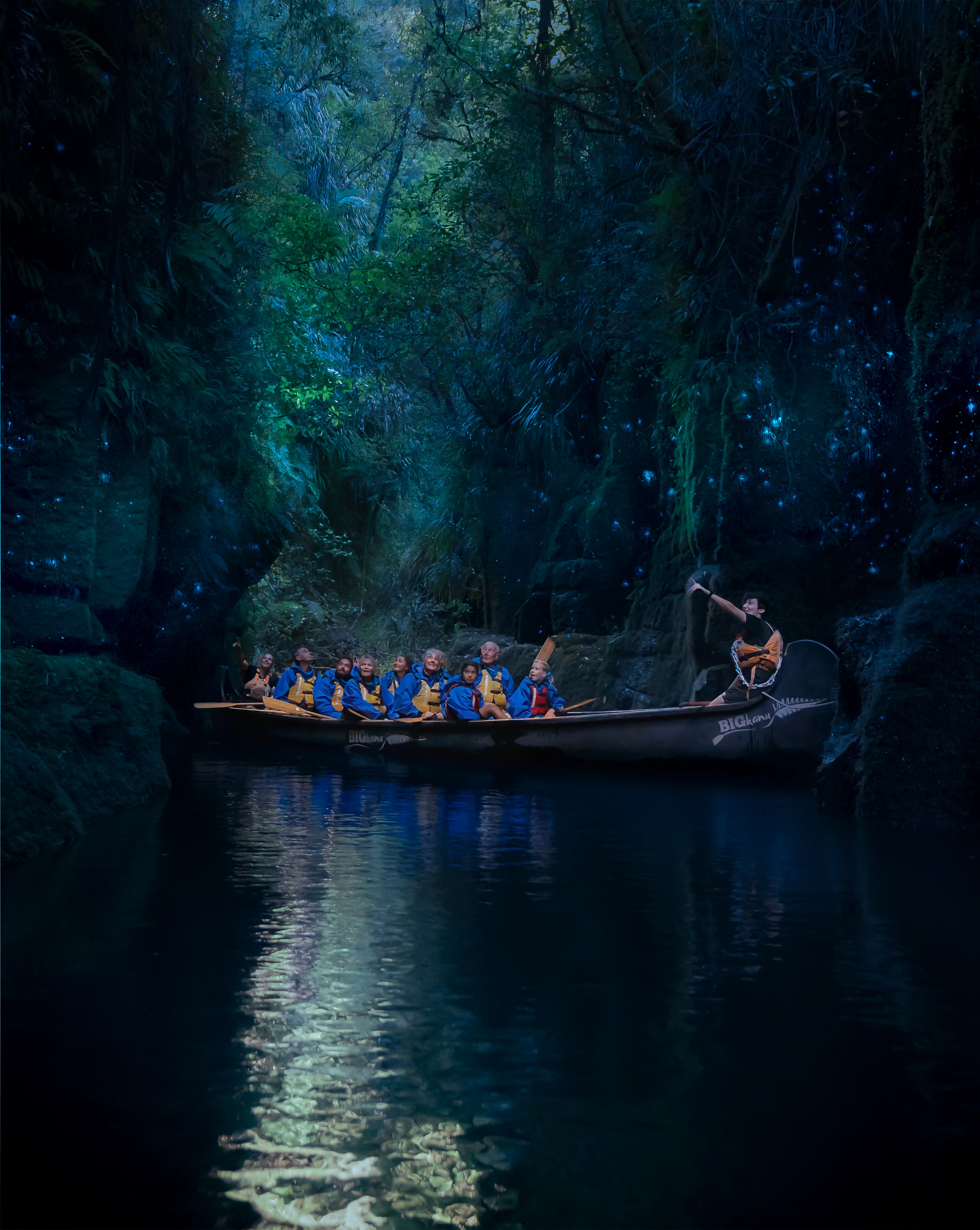 陶朗加麦凯伦湖萤火虫洞之旅