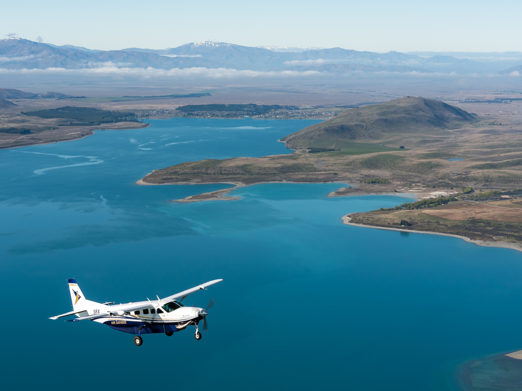 库克山和冰川观光飞行之旅 - 特卡波湖