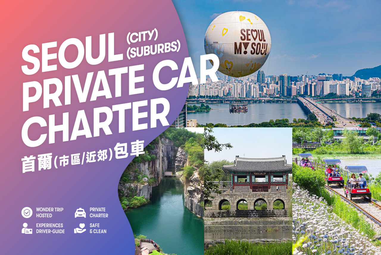 首尔包车一日游：首尔市区/爱宝乐园/南怡岛/羊驼乐园/江村铁路公园可选