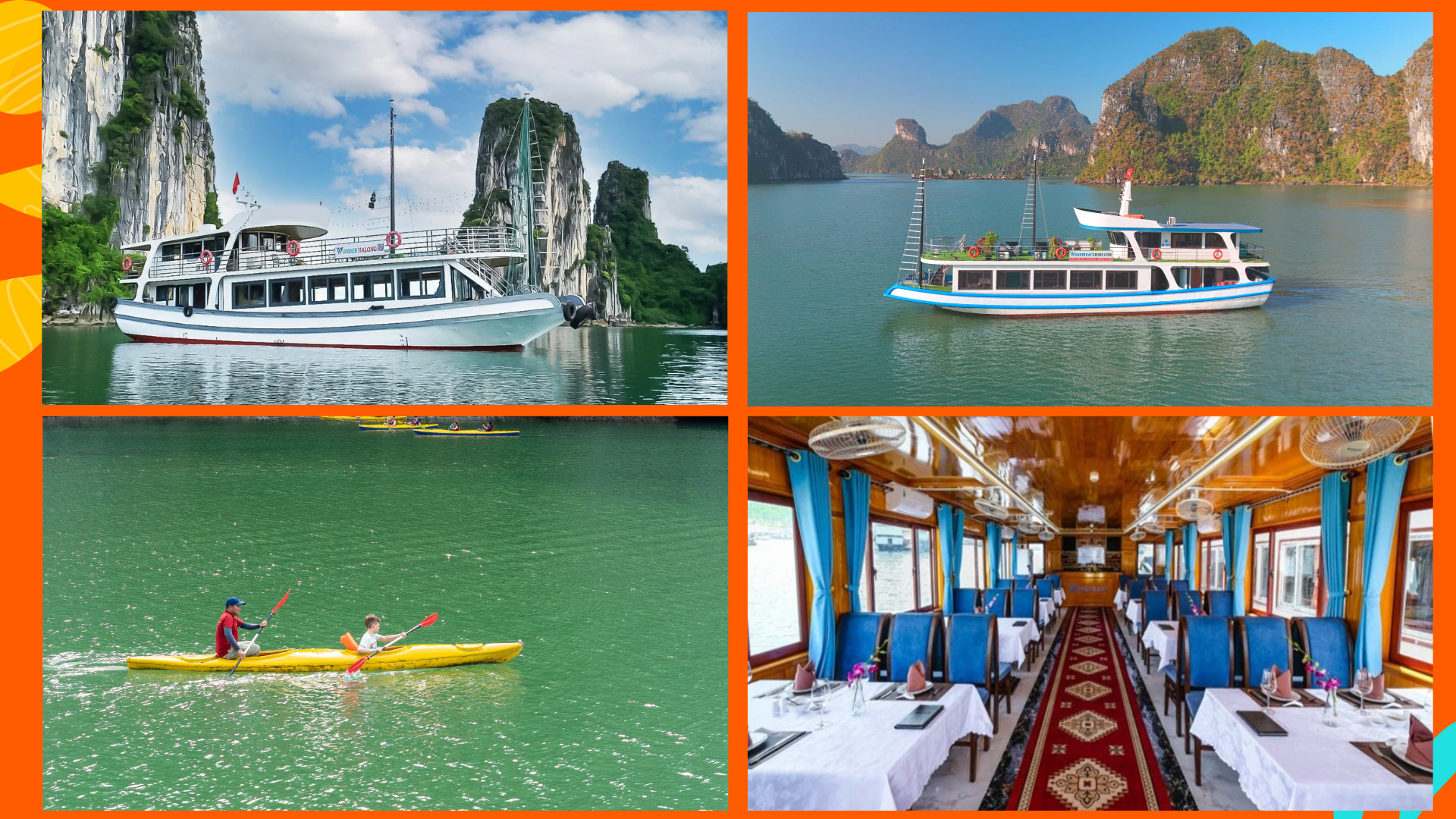 下龙湾小团游船之旅（Wonder Ha Long Cruise 提供）